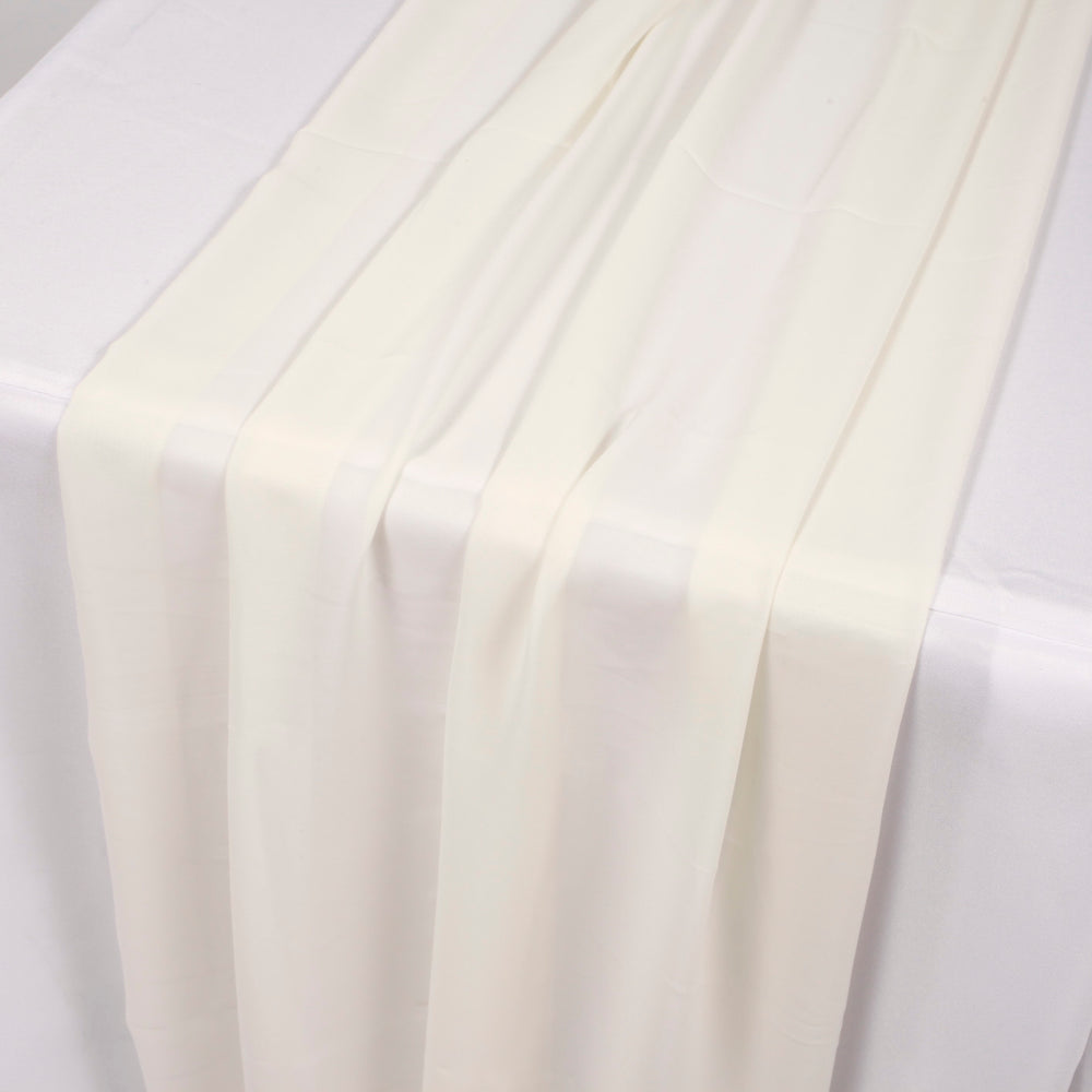 Chiffon Table Runner - Ivory - 70x300cm detail