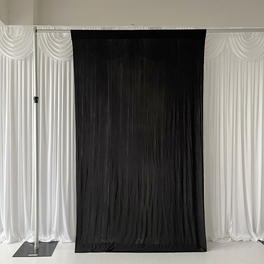 Lycra Backdrop Convertible Panels 1.6x3m - Black, full width of one panel
