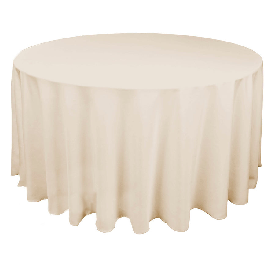 220cm Round Linen Colour Tablecloth