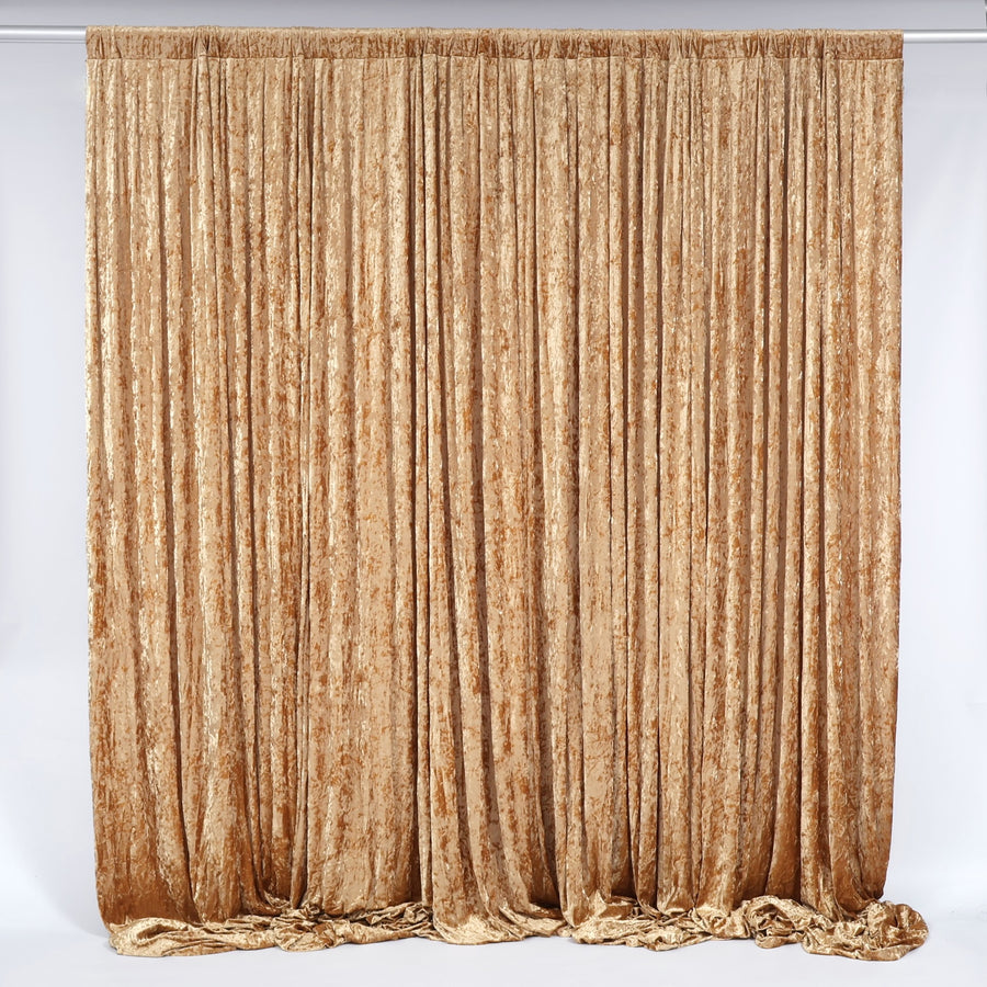 Velvet Backdrop Curtain - Gold (3x3m)