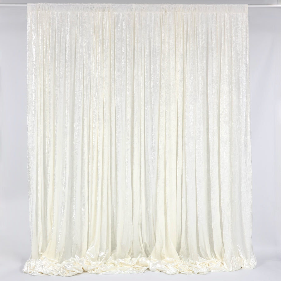 Velvet Backdrop Curtain - White (3x3m)