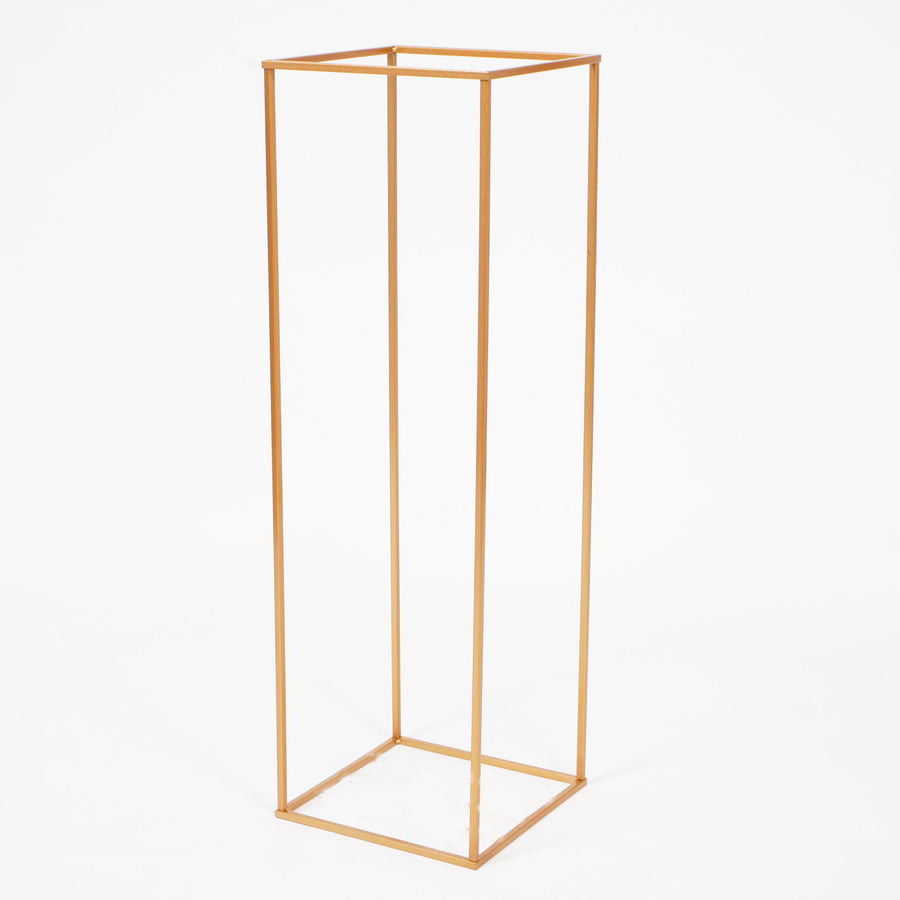 Gold Iron Flower Stand Centrepiece 100cmx31cmx31cm