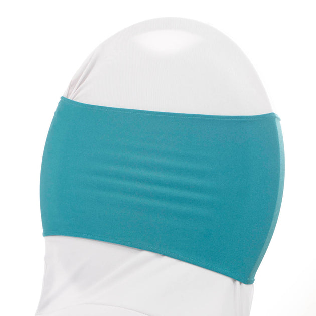 Shop Lycra Chair Bands (Teal) Luna Wedding & Event Supplies