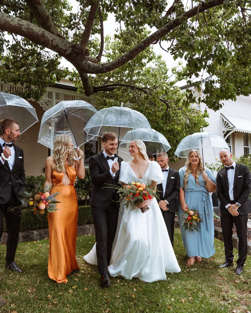 Rain or Shine: How Clear Umbrellas Make Wedding Photos Beautiful