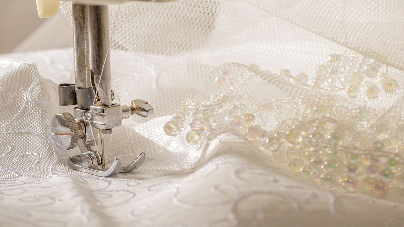 Lace Fabric, Rhinestone Mesh & String Beads