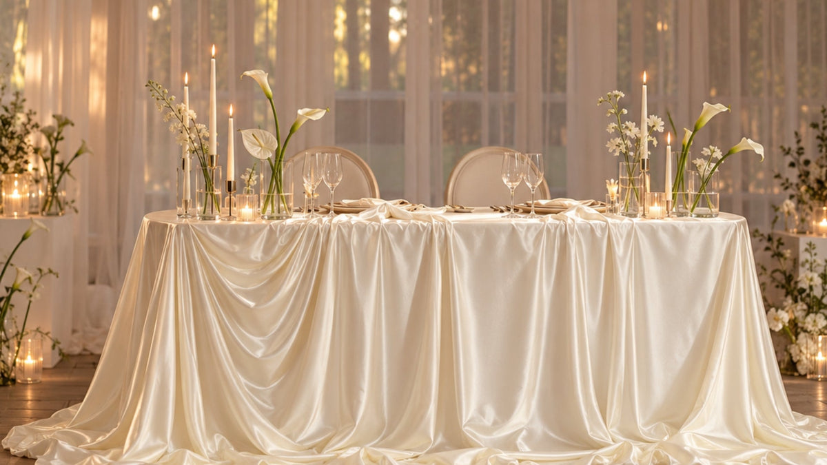 Satin Tablecloths & Overlays