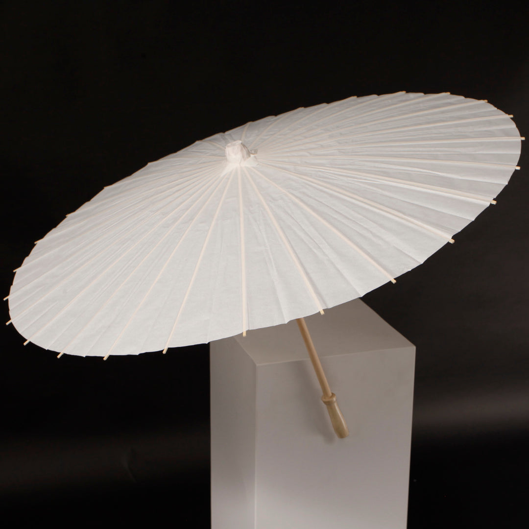 Plain Wedding Umbrella Parasol - White top