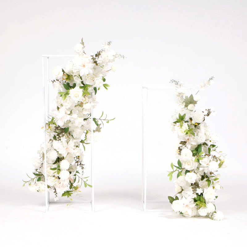 Wedding Arch Flower Garland Set - White (2pc)