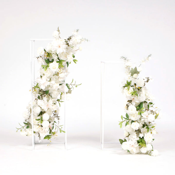 Wedding Arch Flower Garland Set - White (2pc)