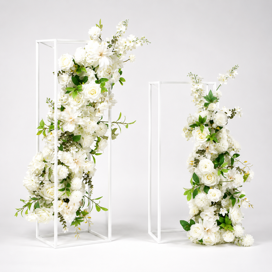 Wedding Arch Flower Garland Set - White (2pc)