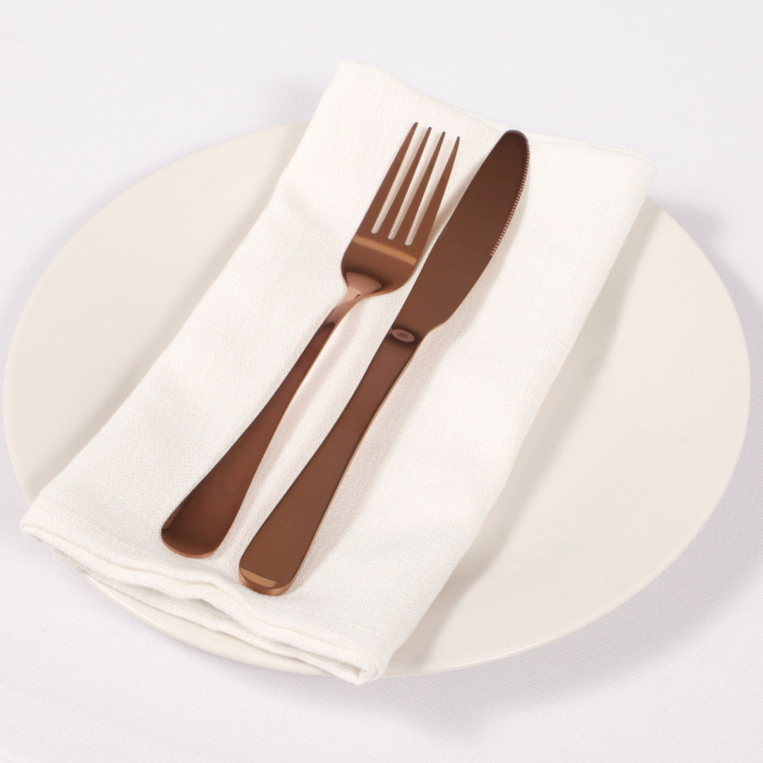 2pc Cutlery Set (Knife & Fork) - Rose Gold