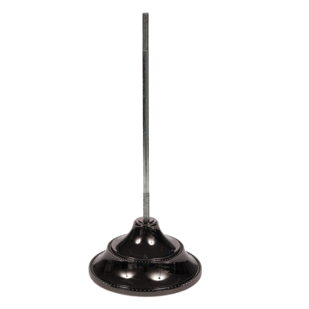 3 Arm Antique Candelabra - Black Silver (26cm) Instruction Image 1