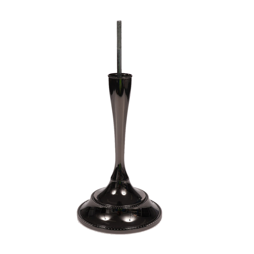 3 Arm Antique Candelabra - Black Silver (26cm) Instruction Image 2
