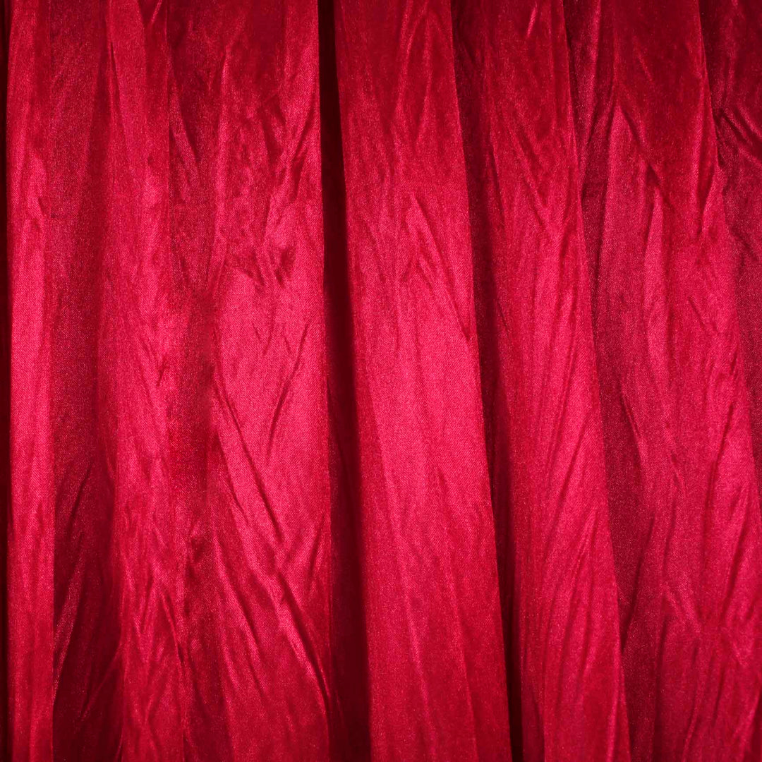 Burgundy Ice Silk Satin Backdrops - No Swag - 3 meters length x 3 meters high detail