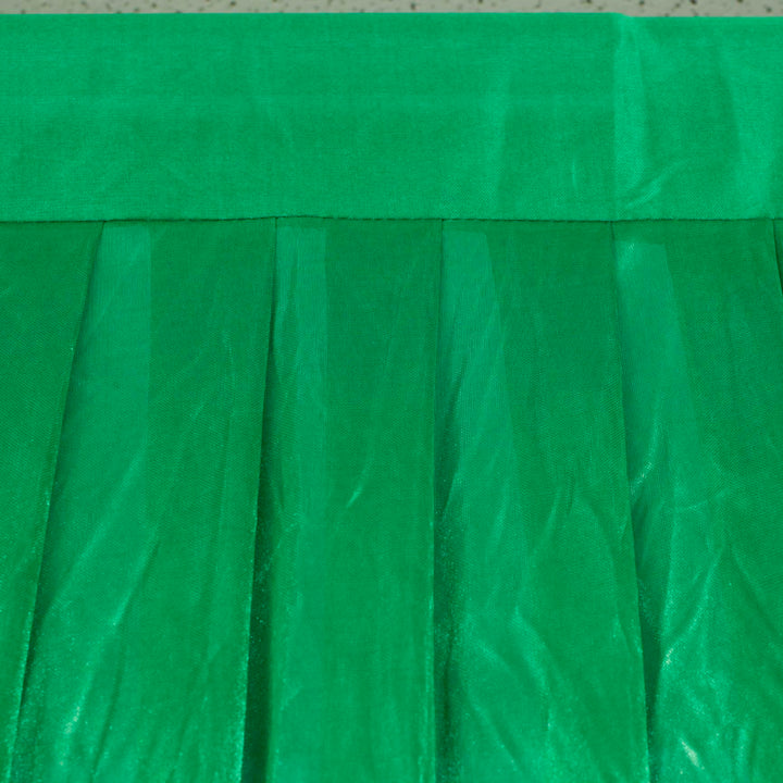 Emerald Green (Jade) Ice Silk Satin Backdrops - No Swag - 3 meters length x 3 meters high curtain rod hole