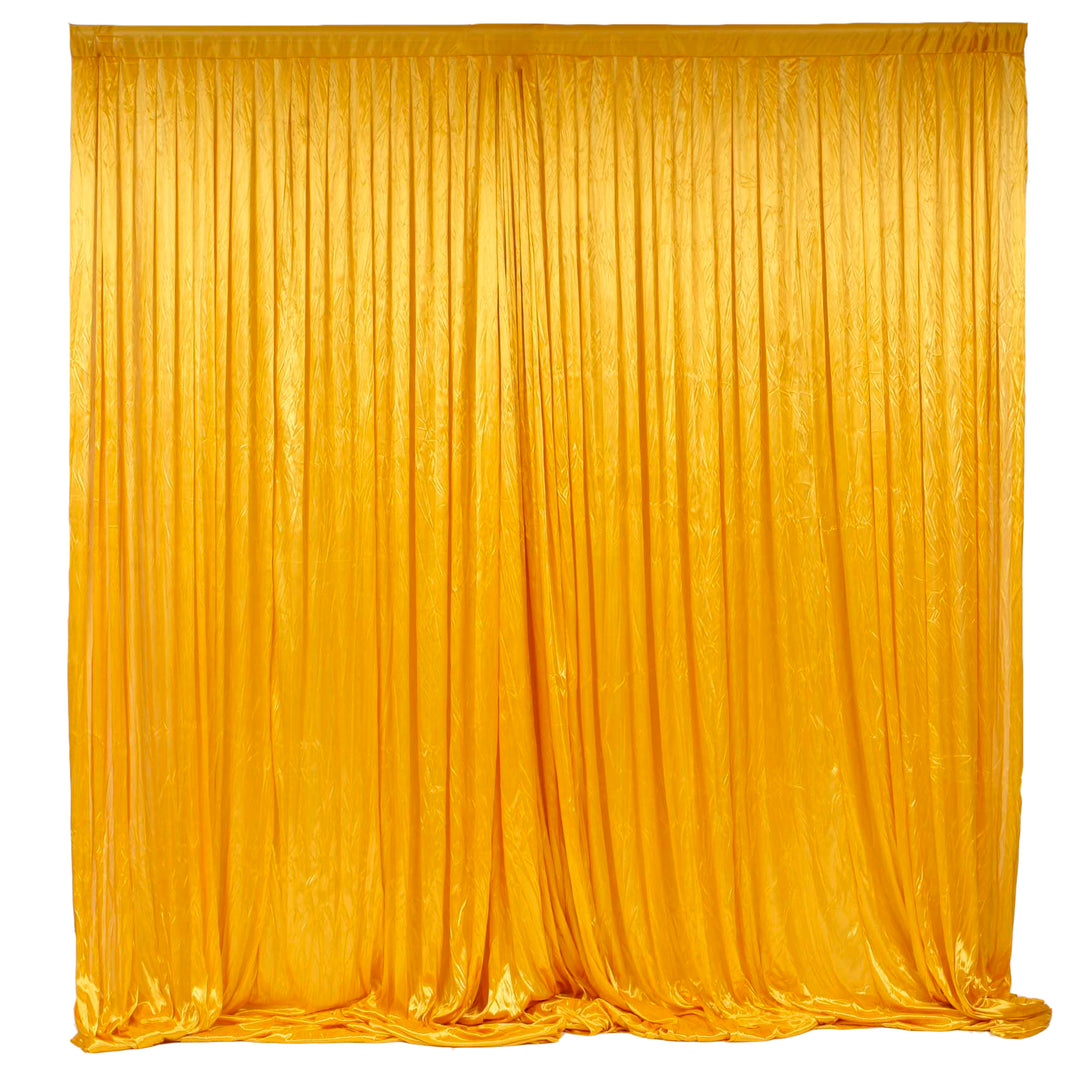 Gold Ice Silk Satin Backdrops - No Swag - 3 meters length x 3 meters high