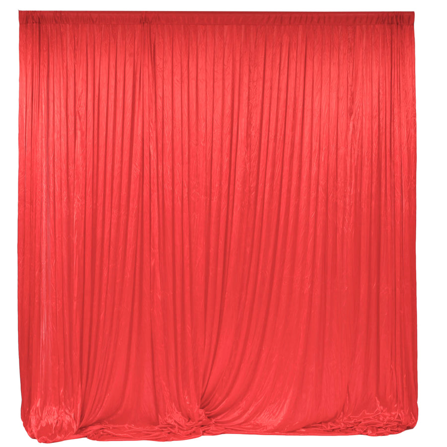 Red Ice Silk Satin Backdrops - No Swag - 3 meters length x 3 meters high