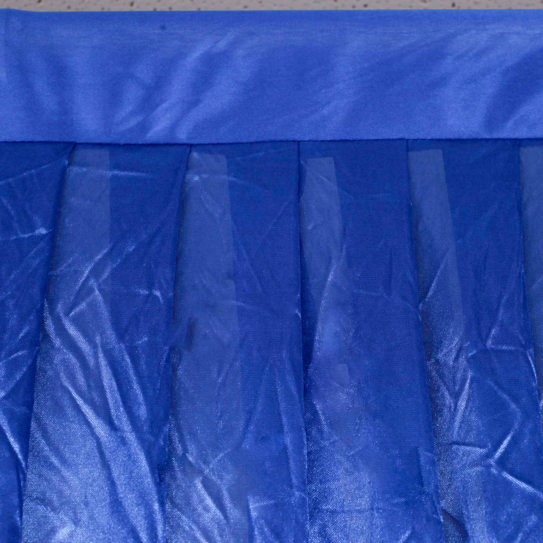 Royal Blue Ice Silk Satin Backdrops - No Swag - 3 meters length x 3 meters high curtain rod hole