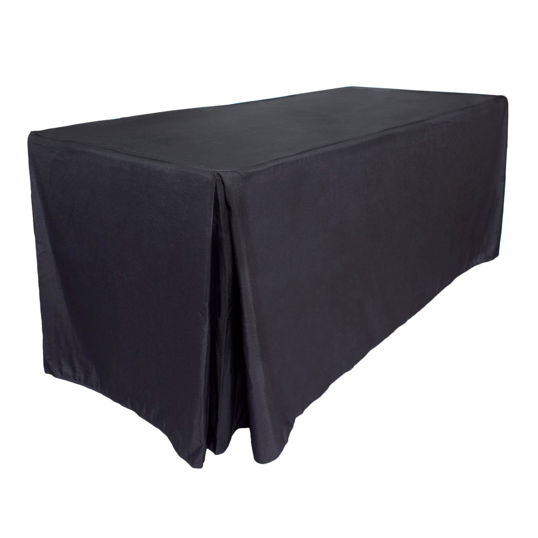 CLEARANCE Black Fitted Tablecloth (WIDE 4FT)