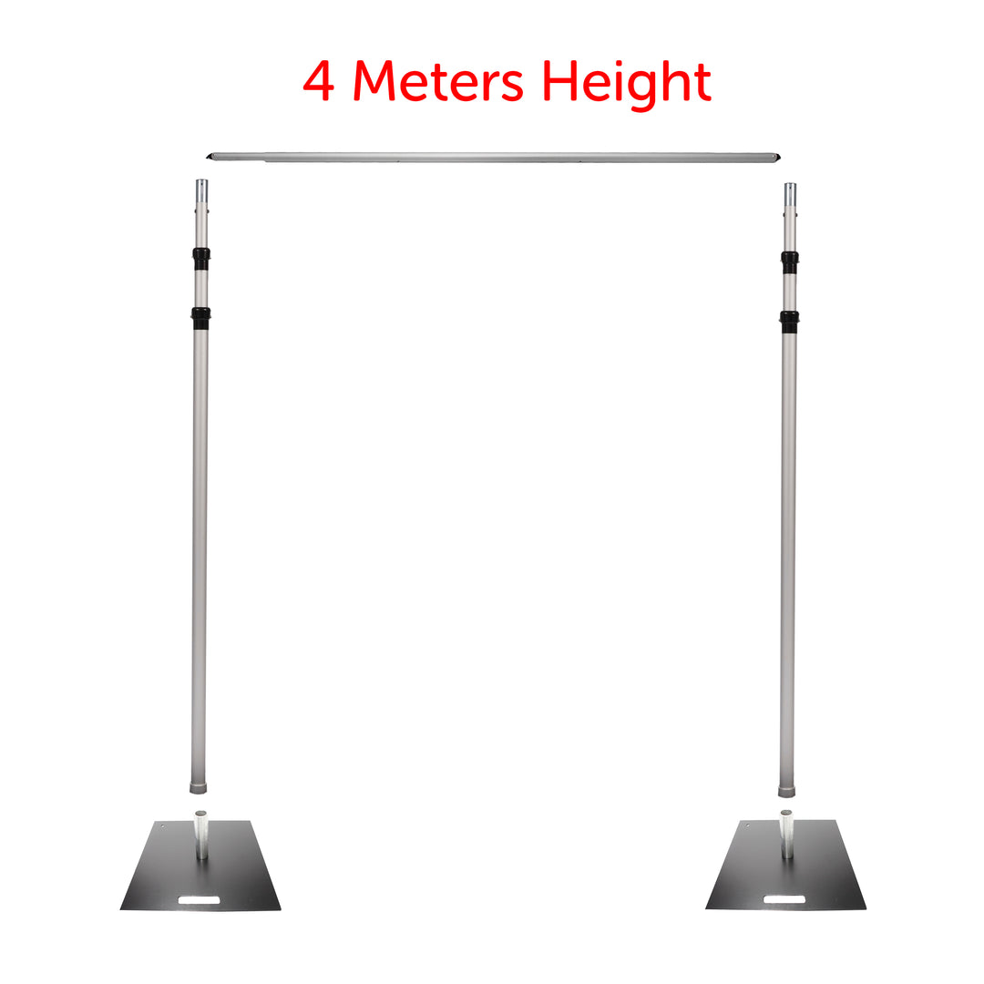 Backdrop Stand Set - Pipe and Drape (3m Wide x 4m High)