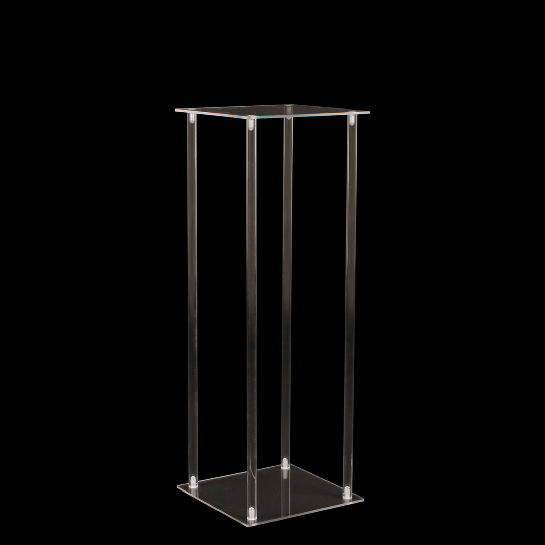 Clear Acrylic Plinth 80cmx29cmx29cm