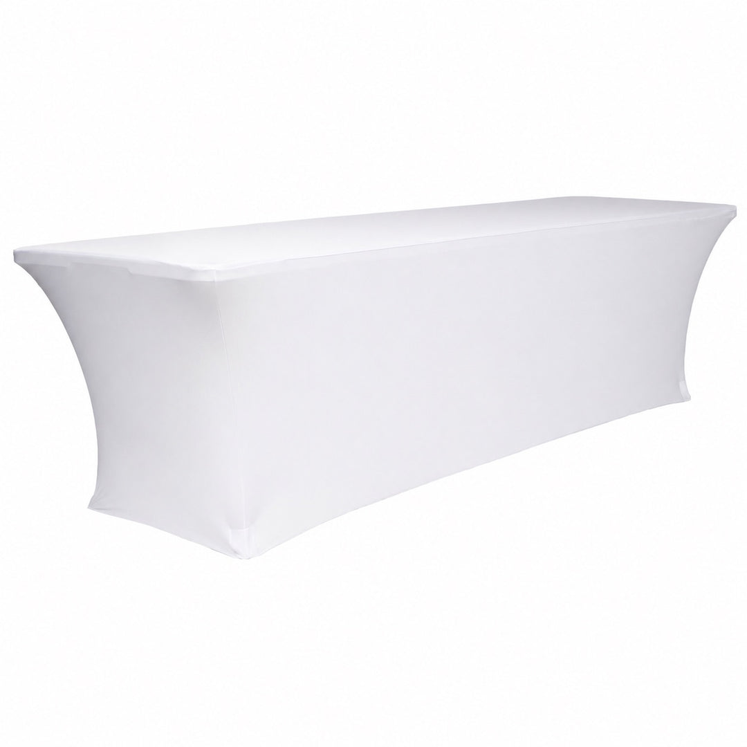 Lycra Fitted Tablecloth - White (8ft)
