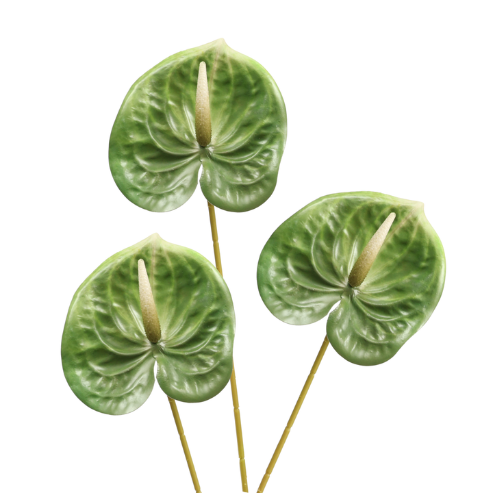 Artificial Anthurium Stem - Green