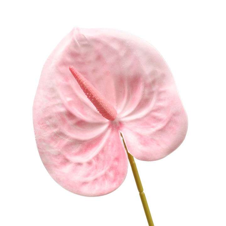 Artificial Anthurium Stem - Pink close up detail