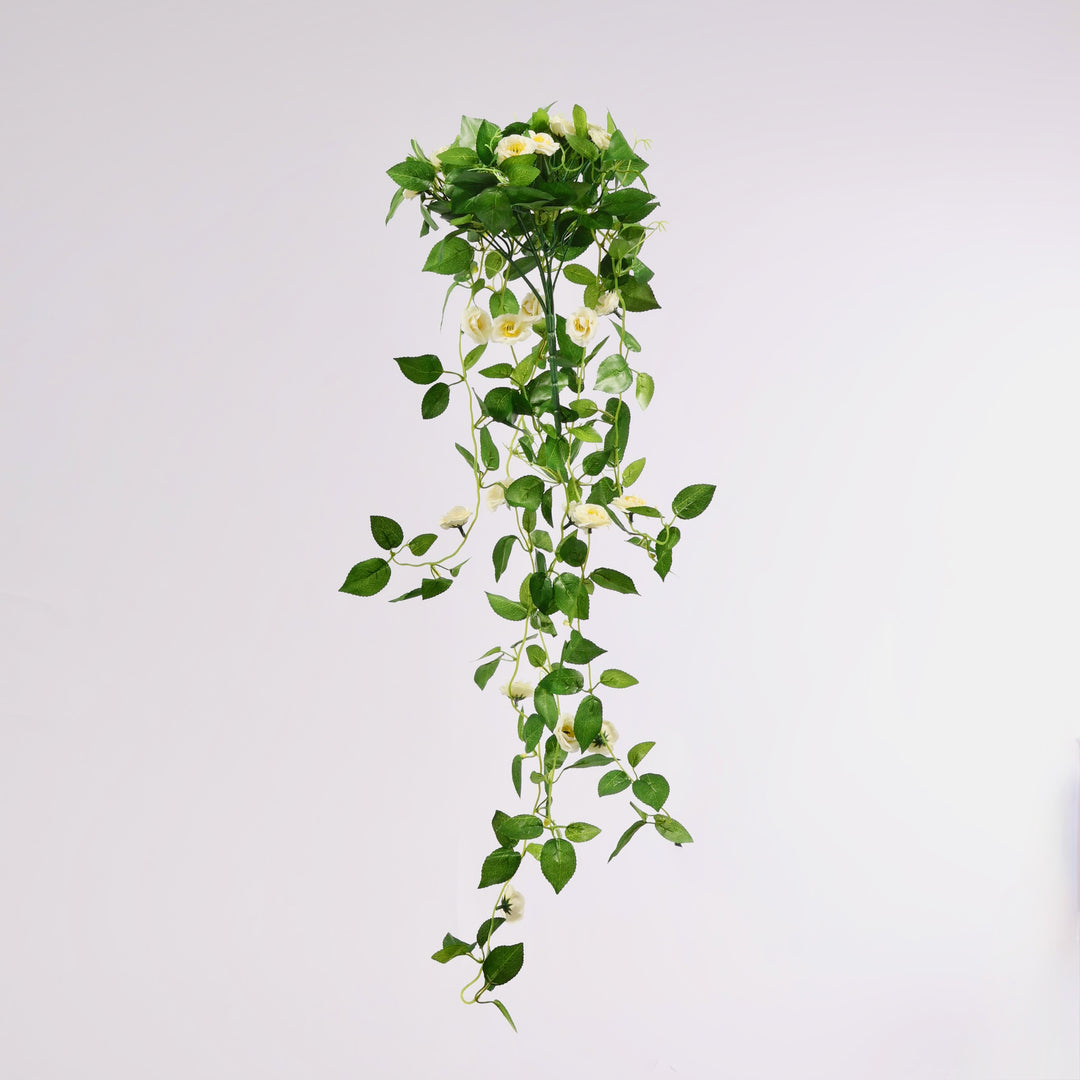White Rose (3cm) Flower Waterfall Bouquet - 1m