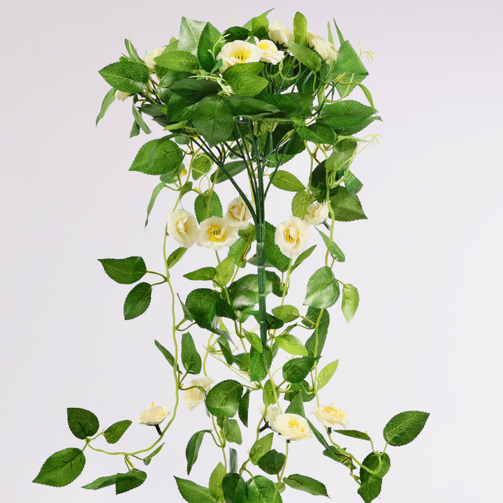 White Rose (3cm) Flower Waterfall Bouquet - 1m