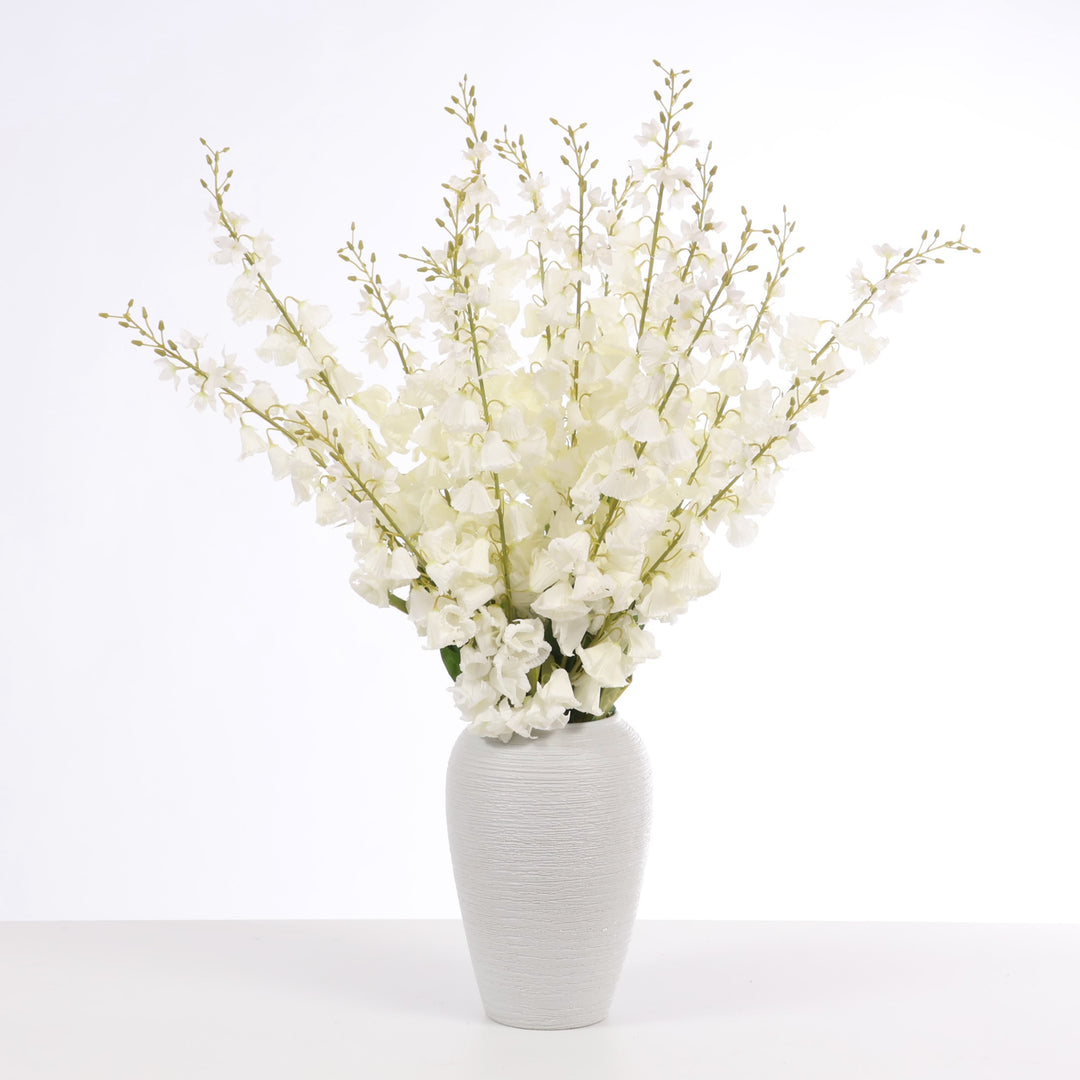 Artificial Foxglove - Large Stem - White