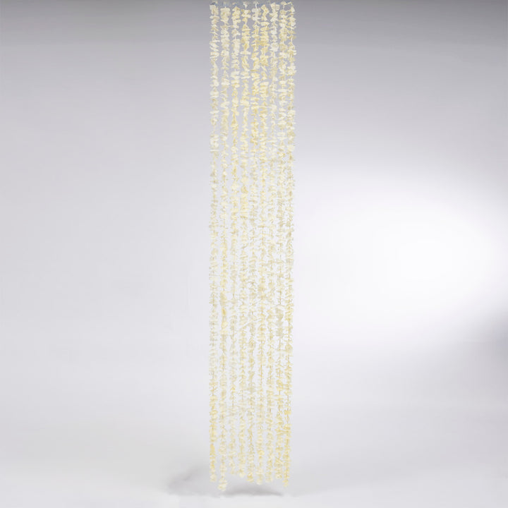 Large Orchid Hanging Garland - Light Yellow (2m)