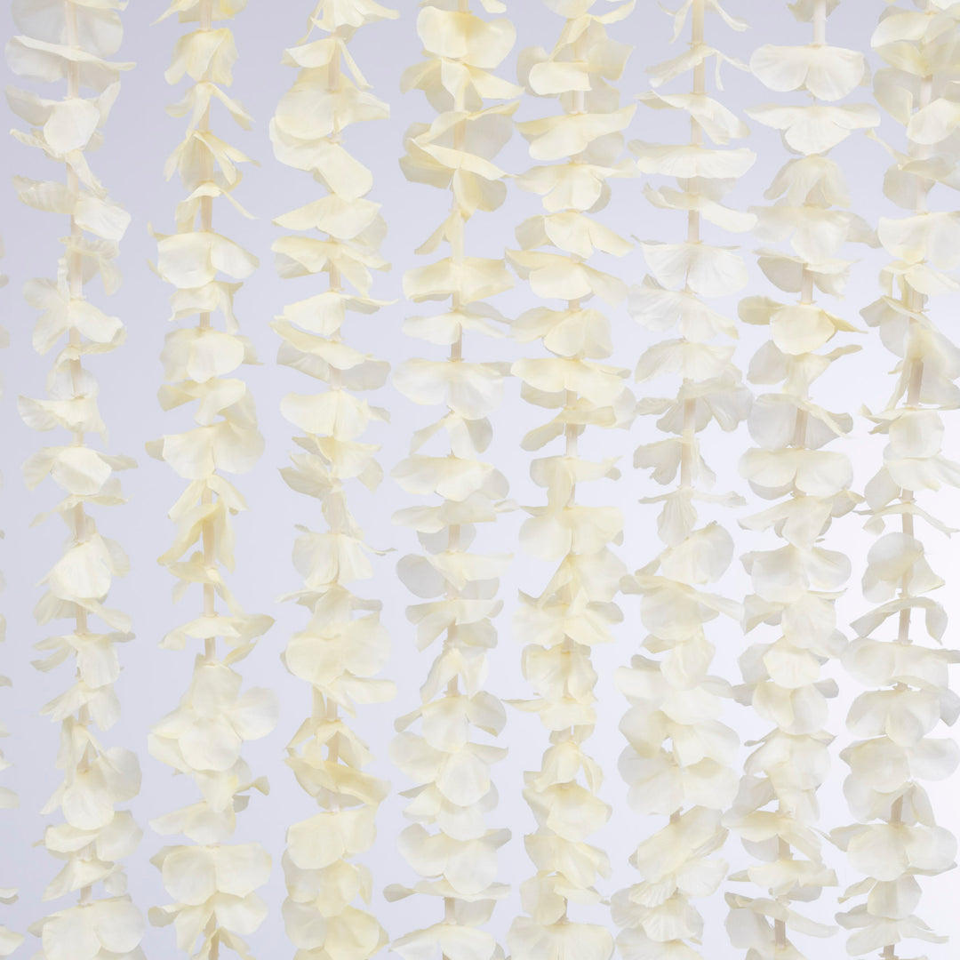 Large Orchid Hanging Garland - Light Yellow (2m) flower detail 1