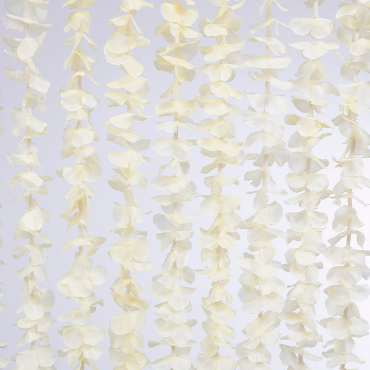 Large Orchid Hanging Garland - Light Yellow (2m) flower detail 1