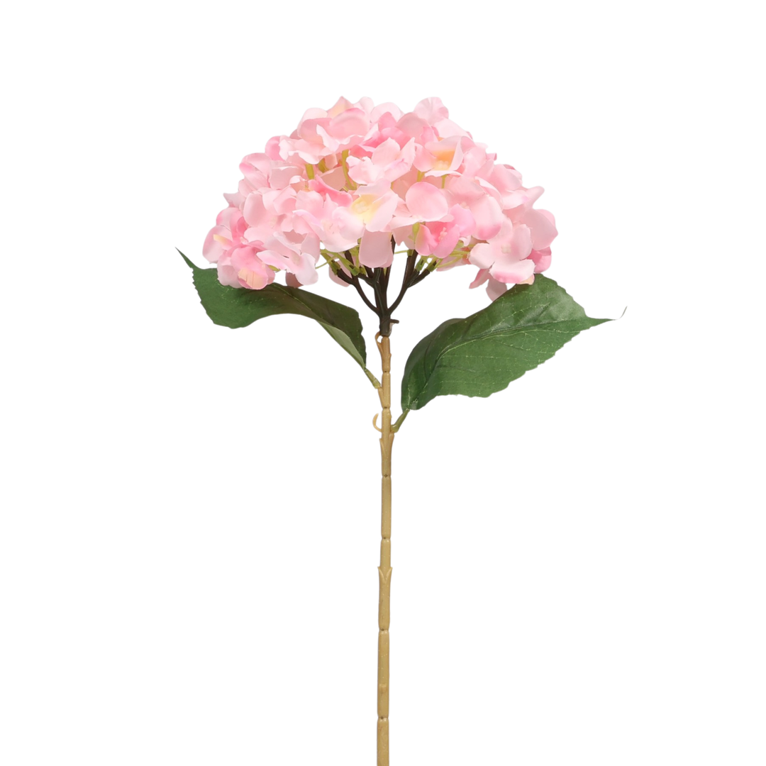 Artificial Hydrangea - Light Pink, single stem