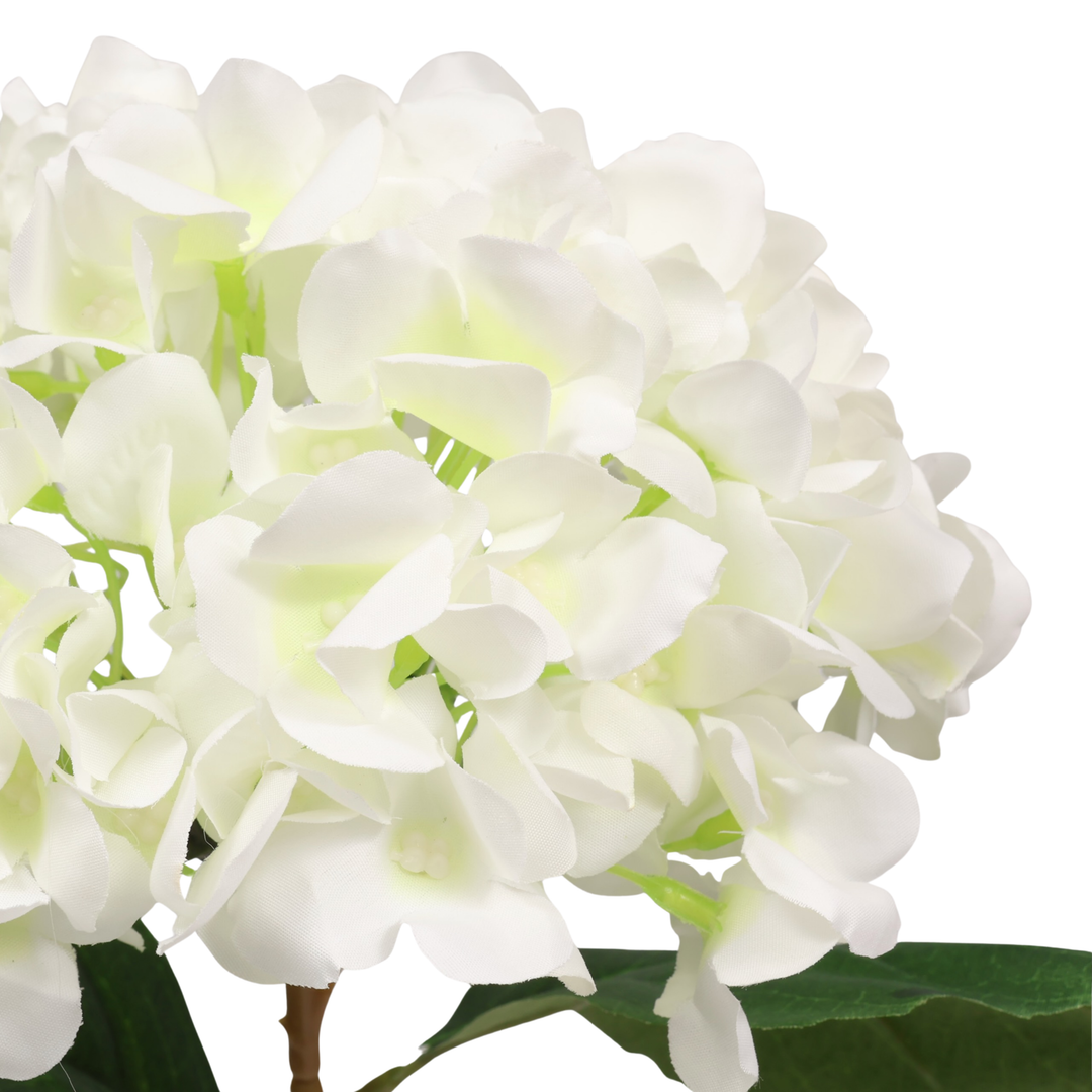 Artificial Hydrangea - White, close up