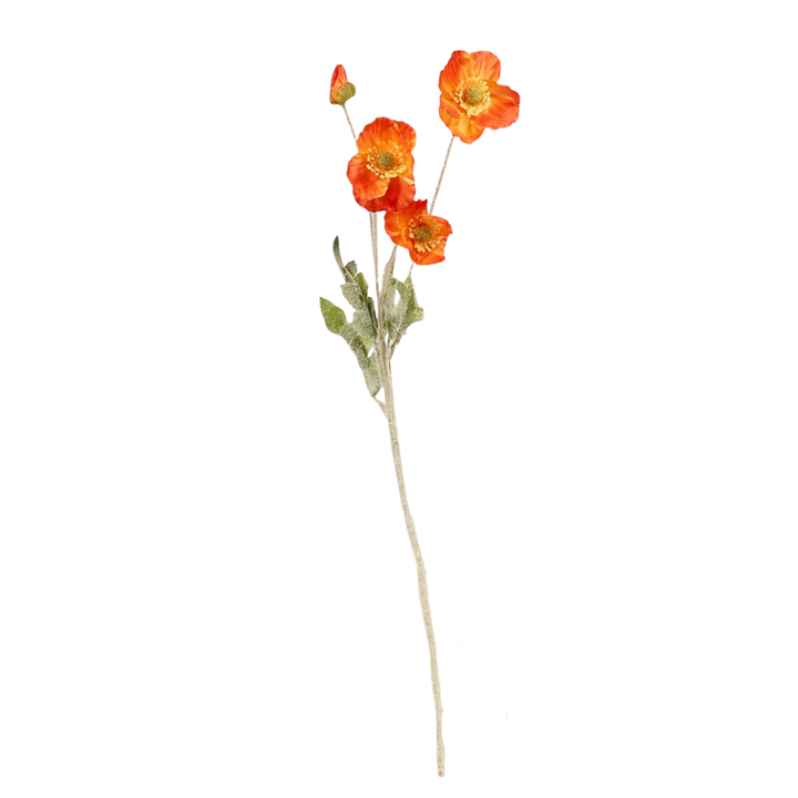 Artificial Poppy Spray - Red