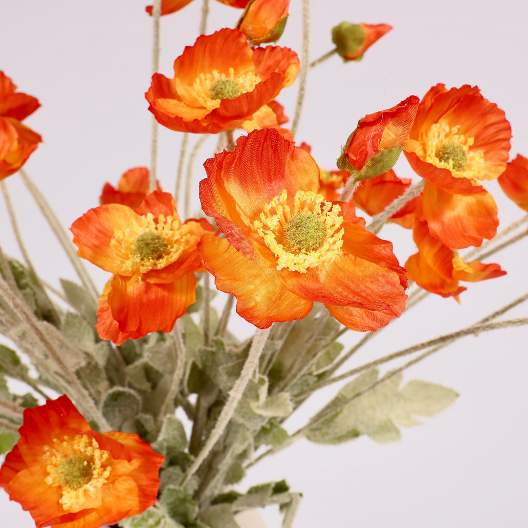 Artificial Poppy Spray - Red