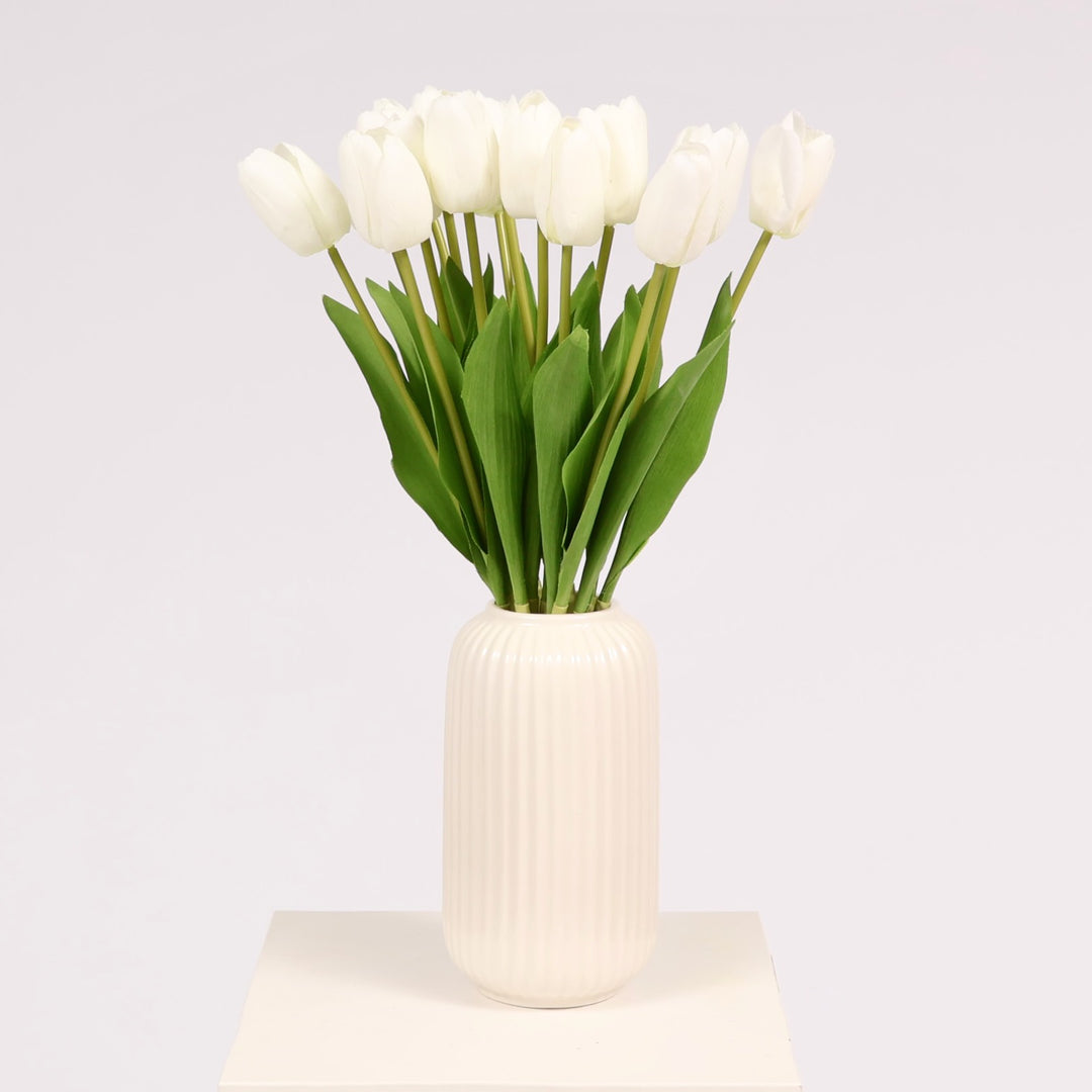 Artificial Tulip Stem- White