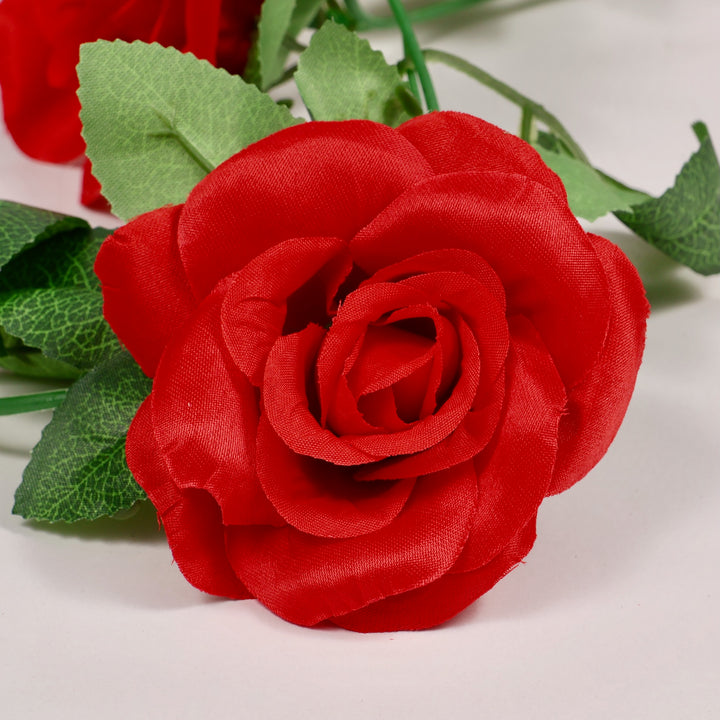 CLEARANCE Rose Artificial Flower Vine - 6cm Head - Red (2.2m)