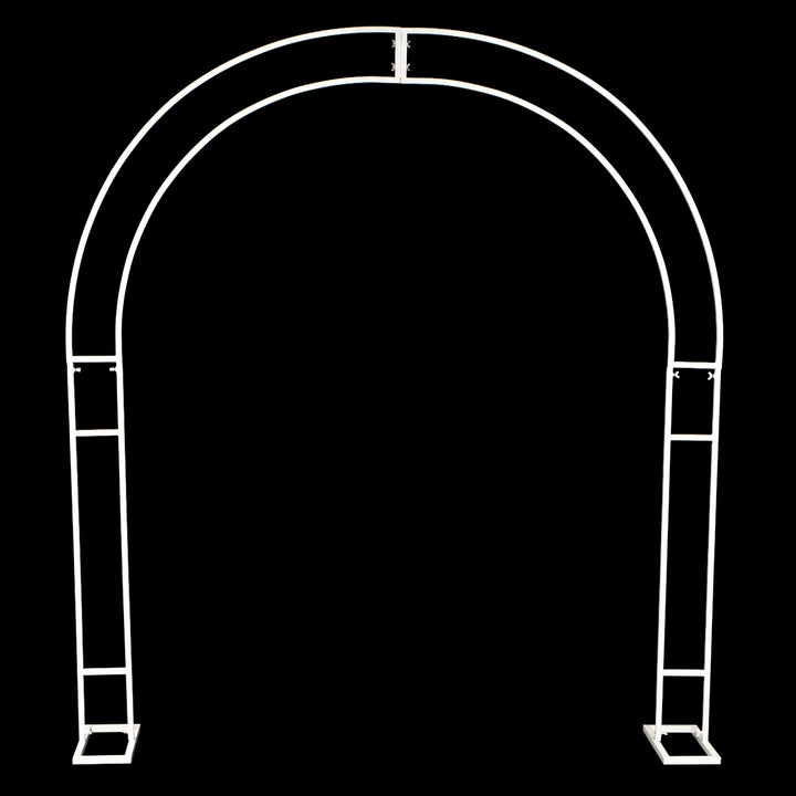 White Wedding Stand Frame Arch - Plain Design