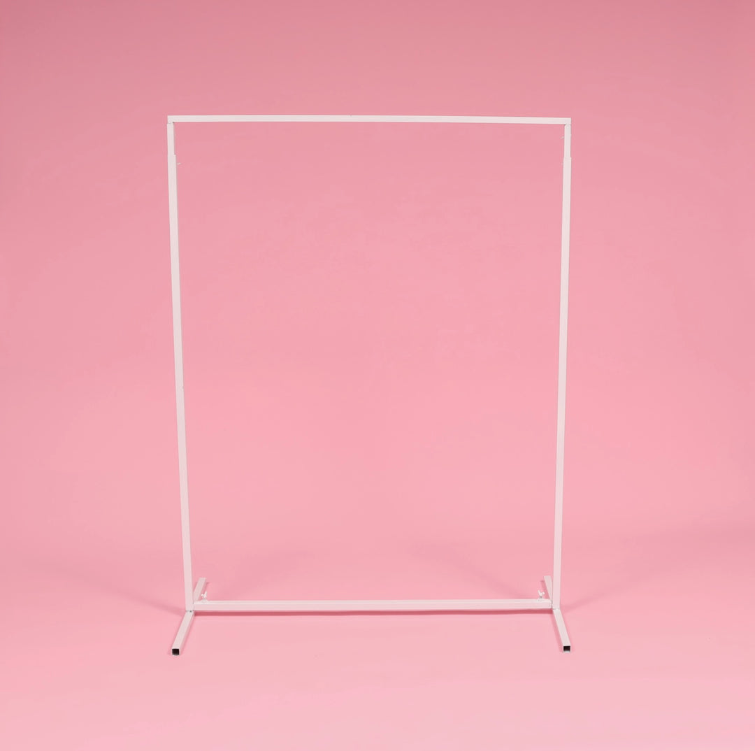 Height Adjustable Freestanding Sign / Frame - White (1x2.3m)