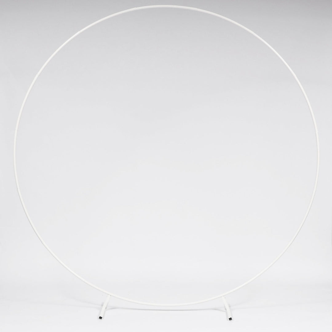 Round Wedding Arch / Flower Stand Frame - White (2m)