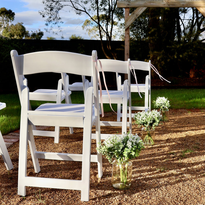 Americana Outdoor Folding Chair - White