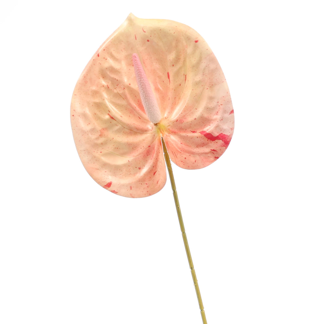 Artificial Anthurium Stem - Peach