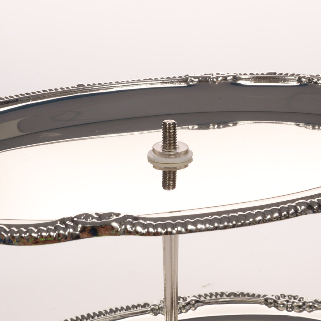 Antique Metal 3 Tier Cake Stand - Silver Instruction Image 5