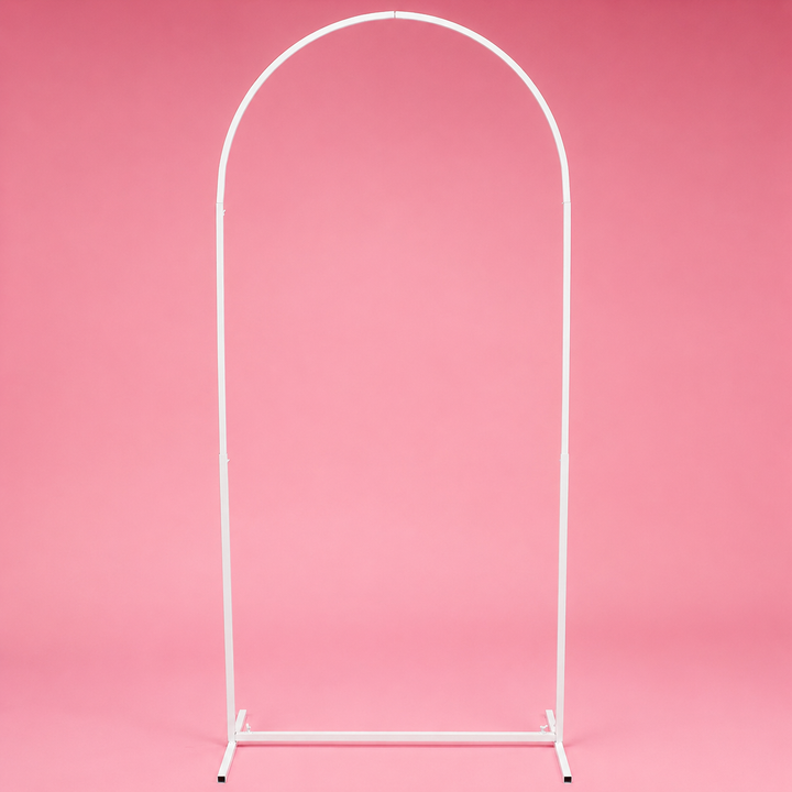 Arched Height Adjustable Freestanding Sign / Frame - White (90cm x 180cm)
