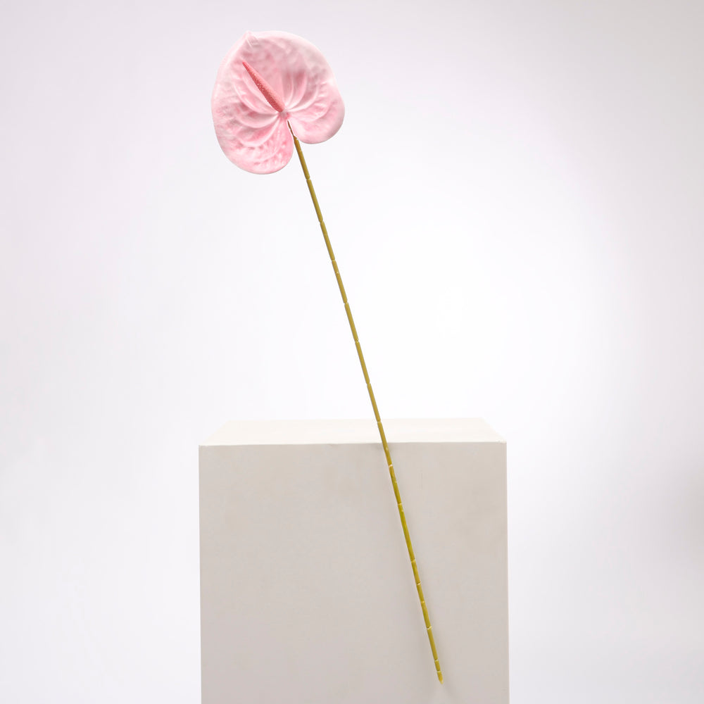 Artificial Anthurium Stem - Pink long stem