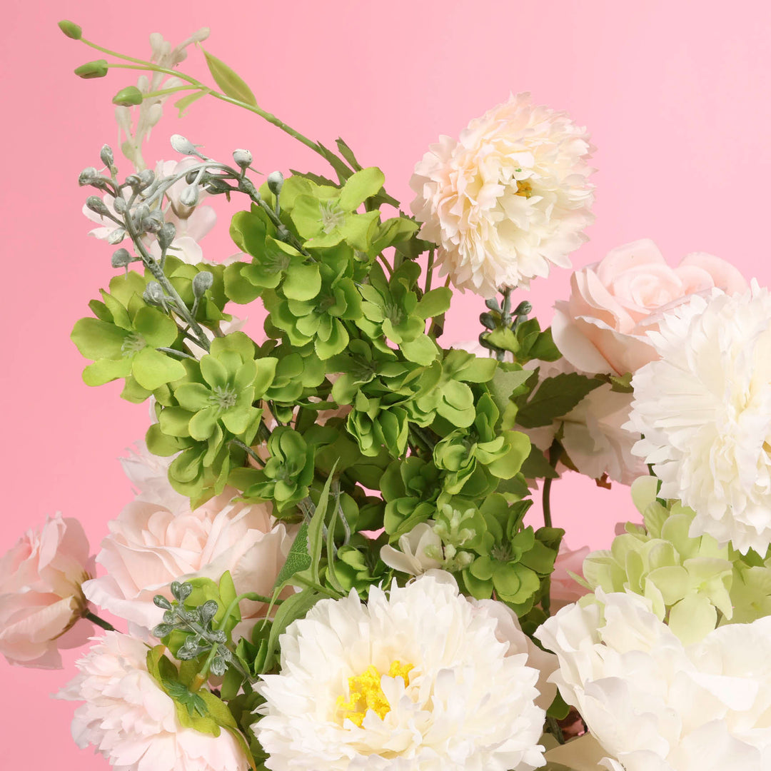 Artificial Flower Arrangement - Light Pink close up 3