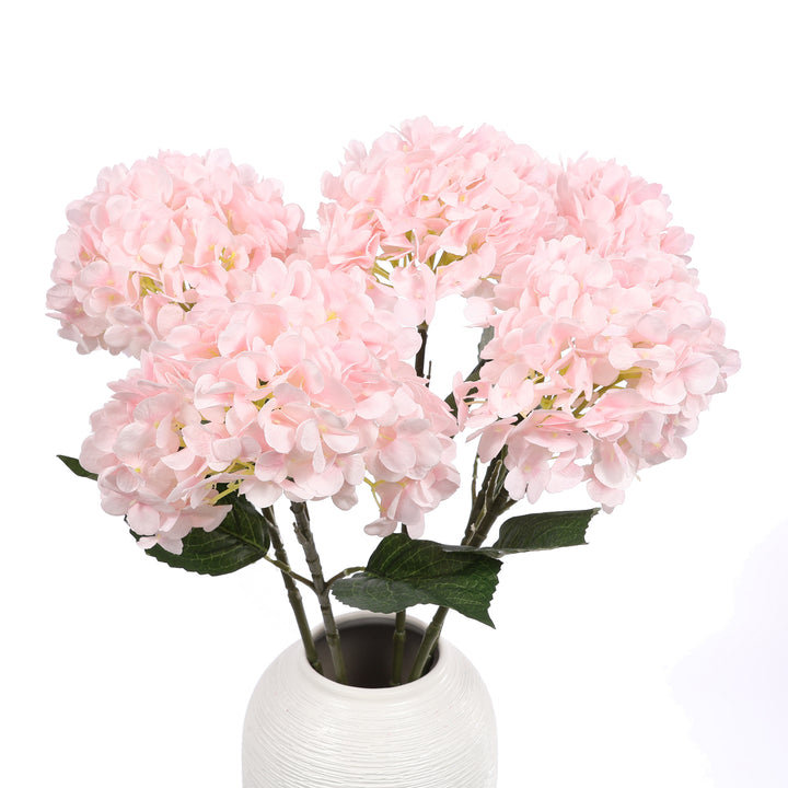 Artificial Hydrangea - Light Pink close up 1